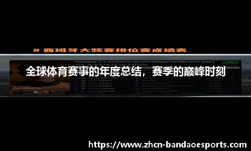 全球体育赛事的年度总结，赛季的巅峰时刻